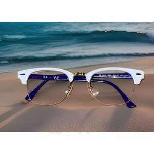 Ray Ban RB 4354V 5906 49mm White Gold w/Demo Lenses Eyeglasses 48 22 140